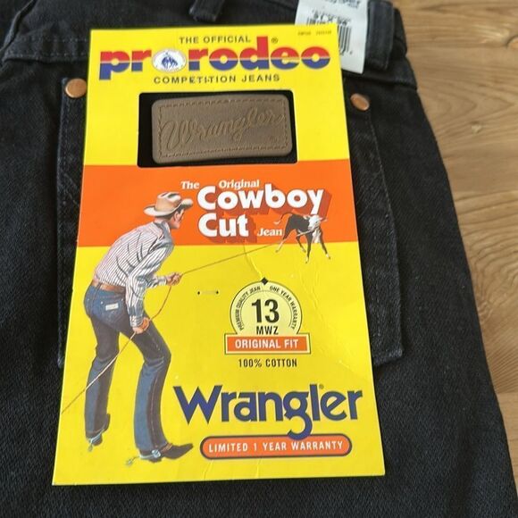 Wrangler Men's 13MWZ Cowboy Cut Original Fit Jeans NEW Color: Shadow Black 31/36 - Picture 8 of 8